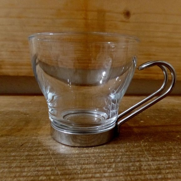 Bormioli Rocco Verdi Espresso Cup With Stainless Steel Handle, Set of 4 - Picture 6 of 9